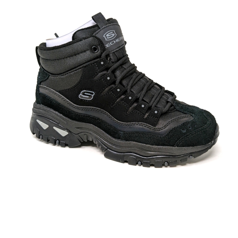 NIB. SKECHERS COOL RIDER BLACK ANKLE LACE UP BOOT
